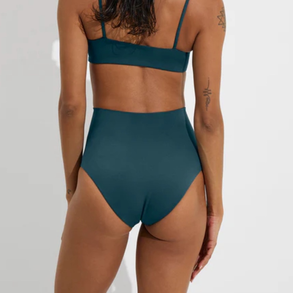 Left On Friday deep teal high tide bottoms